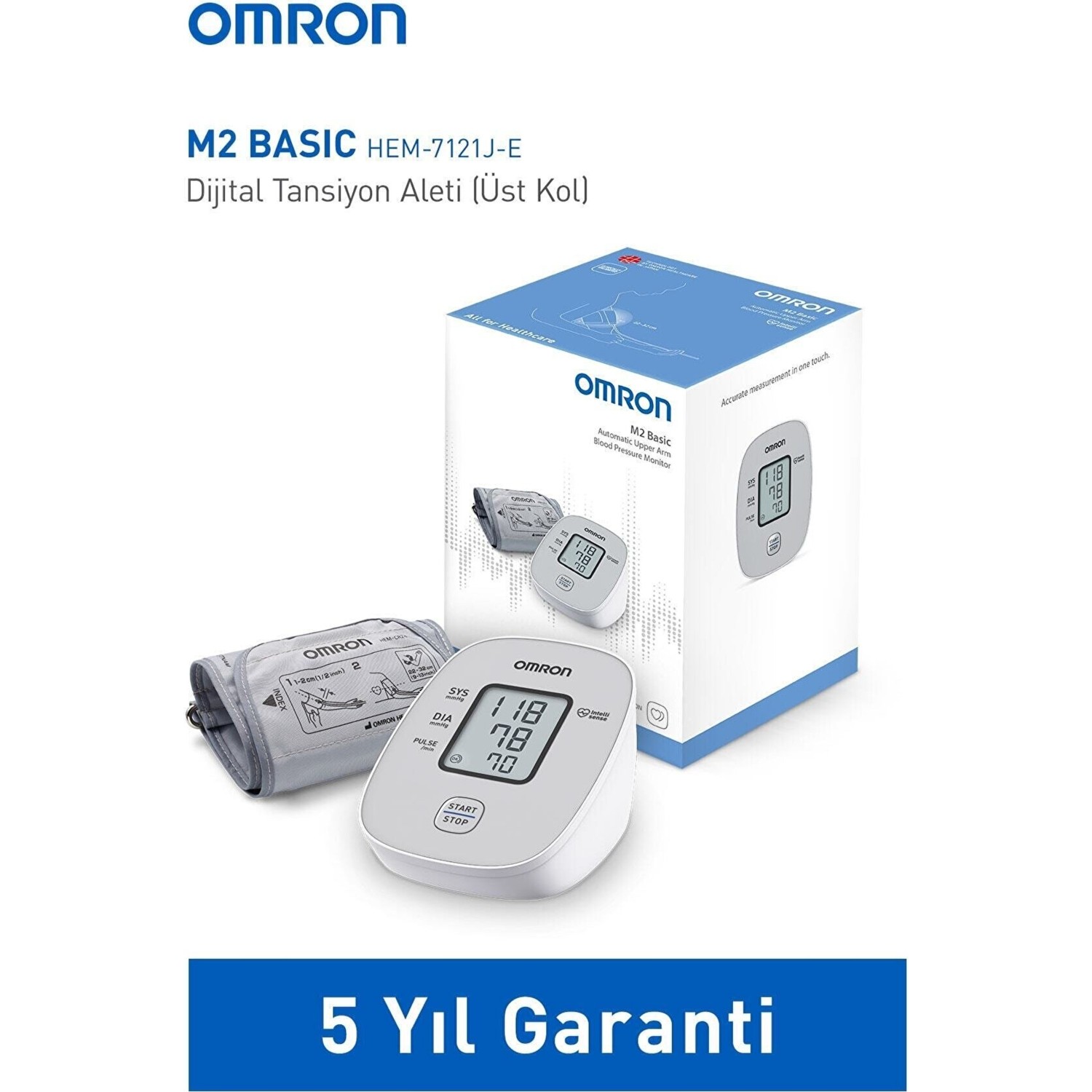 Omron M2 Basic Bilekten Tansiyon Aleti